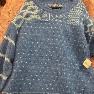 Free people frozen lake como sweater